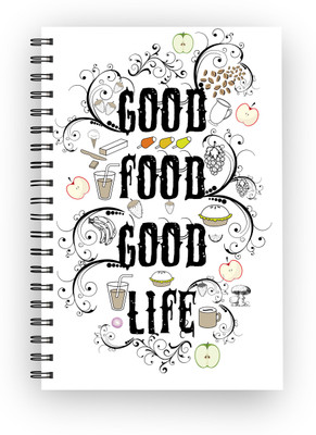 

Inkalabh A5 Notebook(Good Food, Good Life, Multicolor)