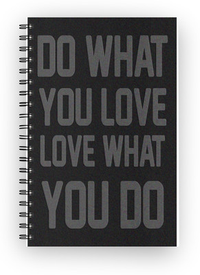 

Inkalabh A5 Notebook(Love what you do, Multicolor)