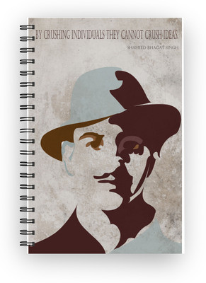 

Inkalabh A5 Notebook(Shaheed Bhagat Singh Quote, Multicolor)