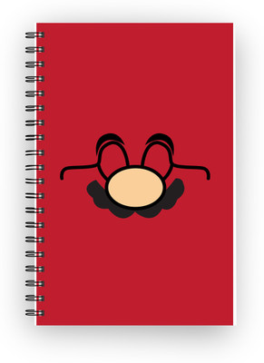 

Inkalabh A5 Notebook(The Red Plumber mustache, Multicolor)