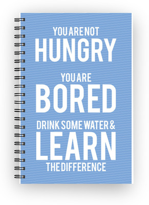

Inkalabh A5 Notebook(Drink water, learn the difference, Multicolor)