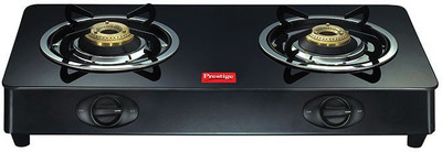 Prestige ROYALE 2 BURNER GLASS TOP GAS STOVE Glass Manual Gas Stove(2 Burners)