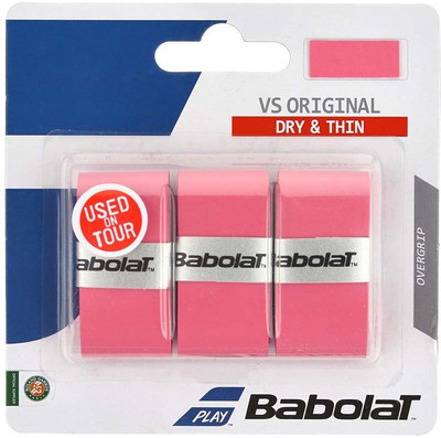 

Babolat VS ORIGINAL X3 Tacky Touch Grip(Pink, Pack of 3)