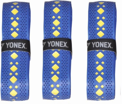 

Yonex 'AC 7405 E2T' Badminton ( Grip Color On Availability) Diamond Grip(Multicolor, Pack of 3)