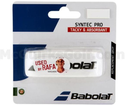 

Babolat SYNTEC PRO X 1 Tacky Touch Grip(White, Pack of 1)