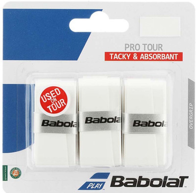 

Babolat PRO TOUR X3 Tacky Touch Grip(White, Pack of 3)