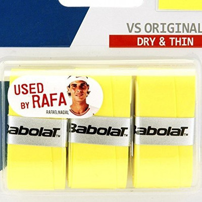 

Babolat VS ORIGINAL X3 Tacky Touch Grip(Yellow, Pack of 3)