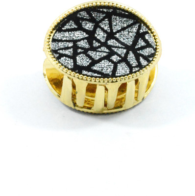 

WTFS Cute Black, Silver and Golden combination Hair Claw(Gold, Black)