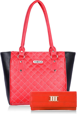 

Aisna Shoulder Bag(Black, Pink)
