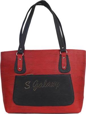 

AMJ Shoulder Bag(Red, Black), Black;red