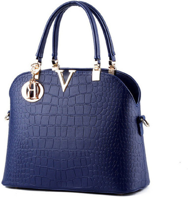 

Tanned Hand-held Bag(Blue)