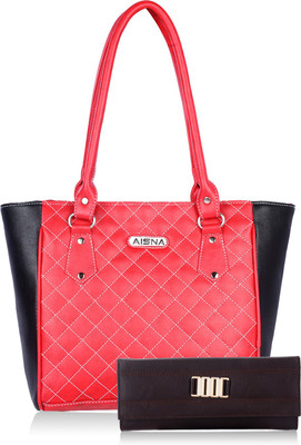 

Aisna Shoulder Bag(Black, Red)