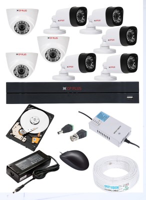 CP PLUS 8 Channal HD DVR 720p 1Pcs,Bullet Camera 1MP 5Pcs,Dome Camera 1MP 3Pcs Security Camera(1 TB, 8 Channel)