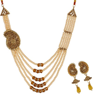 Jewels Capital Alloy Gold-plated Gold Jewellery Set(Pack of 1)