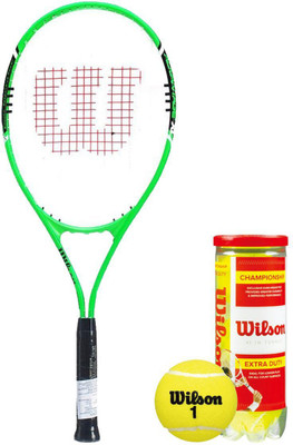 

Wilson Racquet and Ball Tennis Kit (Advantage XL 3 Tennis Racquet for Adults + Championship Tennis Ball, pack of 3) Tennis Kit