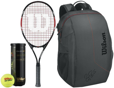 

Wilson All Tennis Kit (Fusion 3 Tennis Racquet for Adults + US Open Tennis Ball, pack of 3 + Team Tennis Racquet bag) Tennis Kit