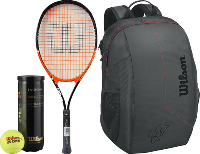 

Wilson All Tennis Kit (Match Point Tennis Racquet for Adults + US Open Tennis Ball, pack of 3 + Team Tennis Racquet bag) Tennis Kit