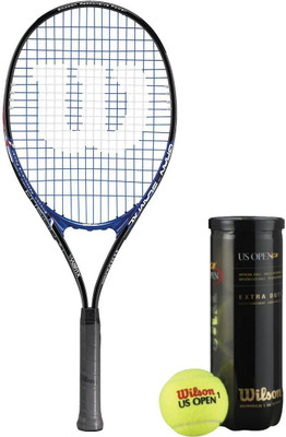 Wilson Racquet and Ball Tennis Kit (Grand Slam Aluminium Alloy Tennis Racquet for Adults + US Open Tennis Ball, pack of 3) Tennis Kit available at flipkart for Rs.2246
