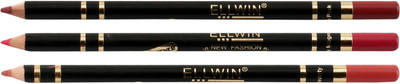 

Ellwin smudge proof super smooth long lasting lip liner combo pack of 3 (Nude::Pink::Peach )(Multicolor,)