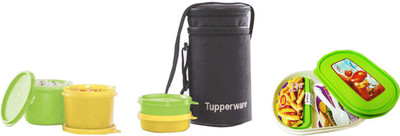 Tupperware Executive 4 Containers Lunch Box with Nsi Junior Lunch Box 4 Containers Lunch Box(1000 ml) available at flipkart for Rs.899