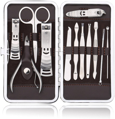 

ACUTAS 12 PCS/set Nail Art Manicure Tools Set Nails Clipper Scissors(1, Set of 12)