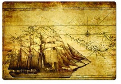 

Dadlace Old Map Mousepad(Multicolor)