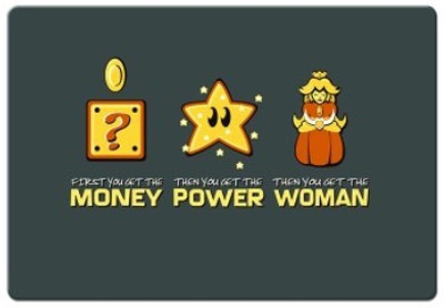 

Dadlace Money Power Woman Mousepad(Multicolor)