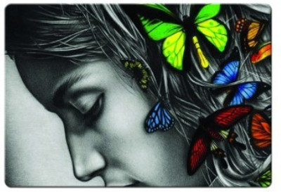 

Dadlace Butterfly Girl Mousepad(Multicolor)