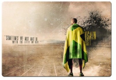 

Dadlace Usain Bolt Mousepad(Multicolor)