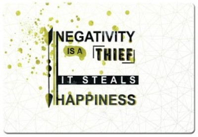 

Dadlace Negativity is a thief Mousepad(Multicolor)
