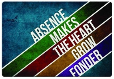 

Dadlace Absence Makes Mousepad(Multicolor)