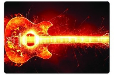 

Dadlace Blazing Guitar Mousepad(Multicolor)