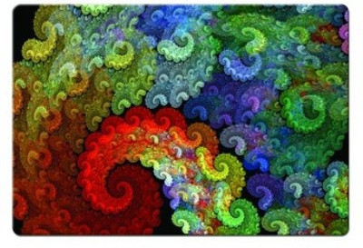 

Dadlace Spiral Abstract Mousepad(Multicolor)