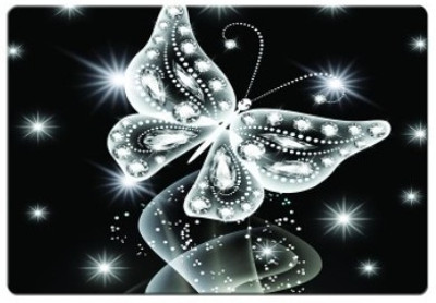 

Dadlace Black Butterfly Mousepad(Multicolor)