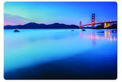 

Dadlace San Francisco Beach Mousepad(Multicolor)