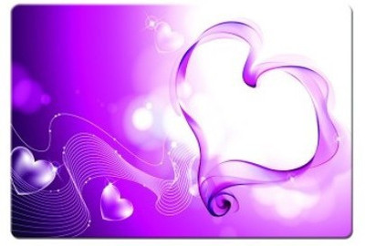 

Dadlace Pink Heart Mousepad(Multicolor)