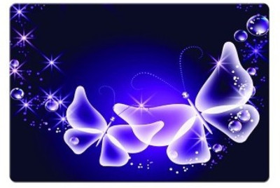 

Dadlace Neon Butterflies Abstract Mousepad(Multicolor)