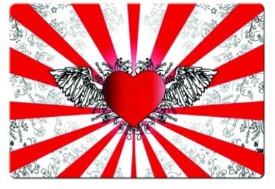 

Dadlace Heart Wings Mousepad(Multicolor)