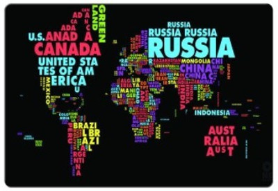 

Dadlace World Map Mousepad(Multicolor)