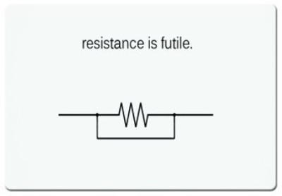 

Dadlace Resistance is futile Mousepad(Multicolor)