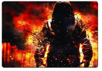 

Dadlace Fire Skull Mousepad(Multicolor)