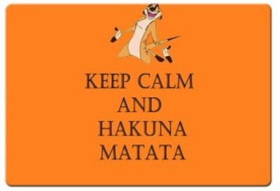 

Dadlace Keep Calm And Hakuna Matata Mousepad(Multicolor)