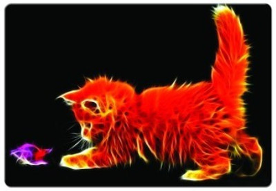 

Dadlace Kitty Playful Toy Mousepad(Multicolor)