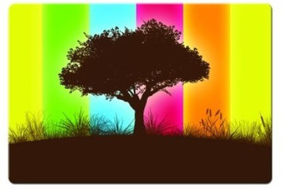 

Dadlace Strips Tree Mousepad(Multicolor)