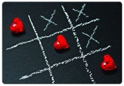 

Dadlace Tic Tac Toe Love Mousepad(Multicolor)