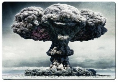 

Dadlace Atom Mushroom Cloud Mousepad(Multicolor)