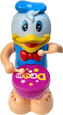 

Humaira Happy Drummer Duck With Light, Music and 360 degree Rotation(Multicolor)