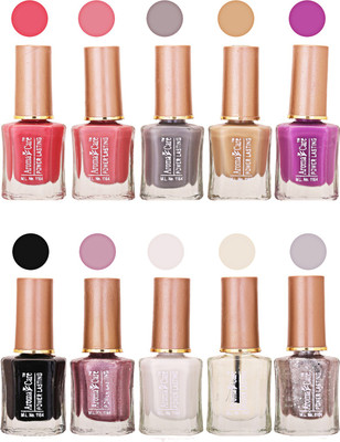 

Aroma Care Power Lasting Nail Polish (Pack Of 10) Multicolor Multicolor Set-203-212(Pack of 10)