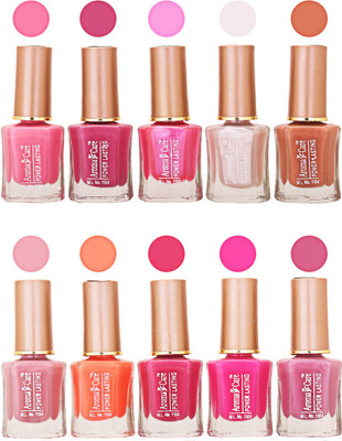 

Aroma Care Power Lasting Nail Polish (Pack Of 10) Multicolor Multicolor Set-214-218(Pack of 10)