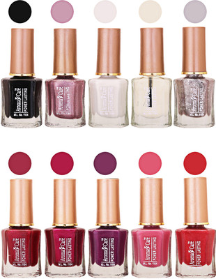

Aroma Care Power Lasting Nail Polish (Pack Of 10) Multicolor Multicolor Set-212-215(Pack of 10)